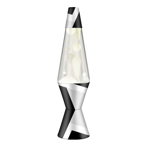 14.5" Lava Lamp  Polygonal White Tone