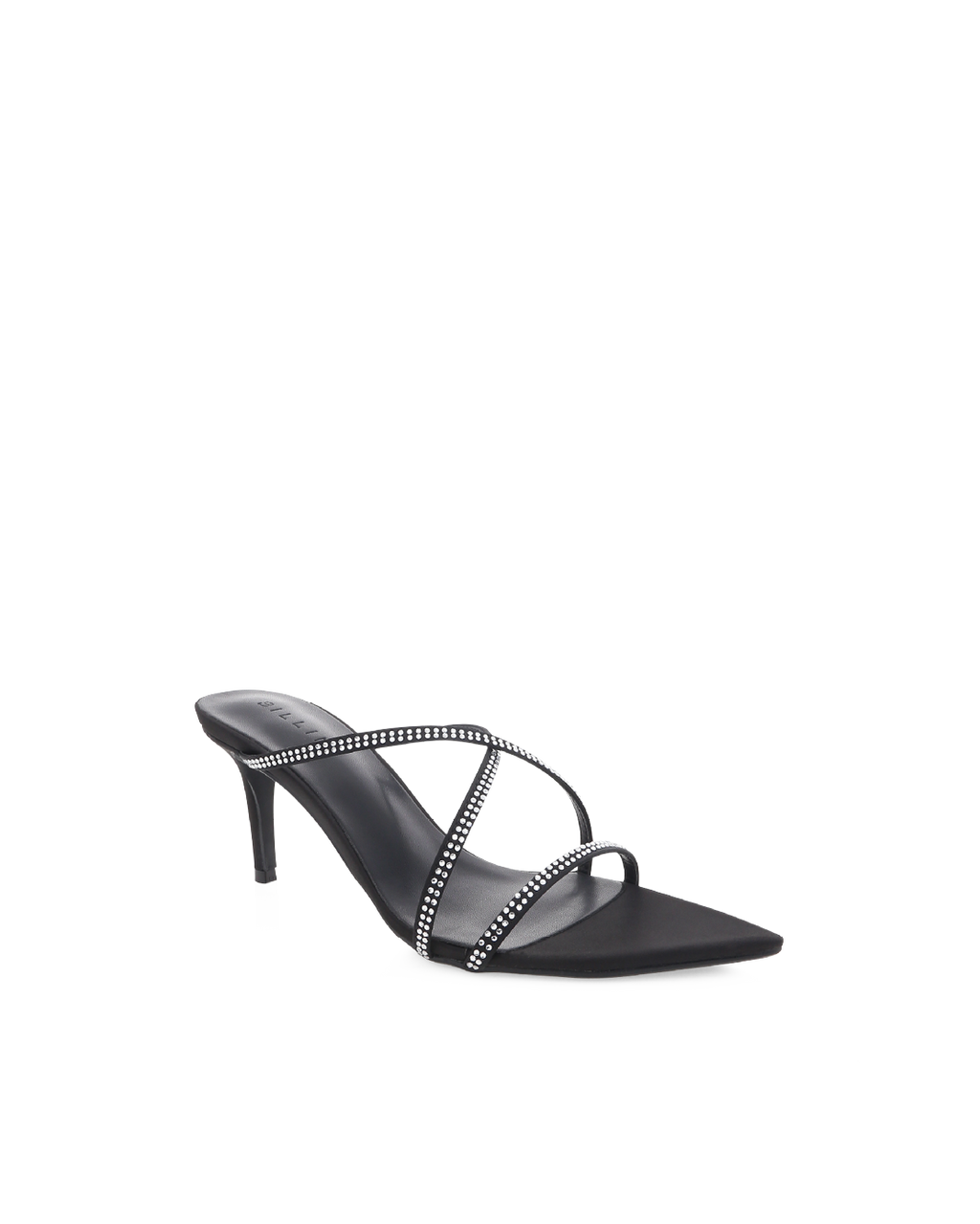 EFFY - BLACK SATIN-DIAMANTE