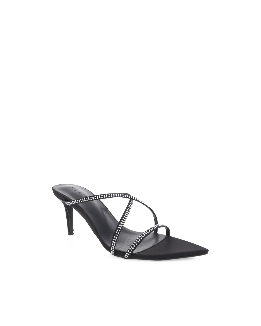EFFY - BLACK SATIN-DIAMANTE