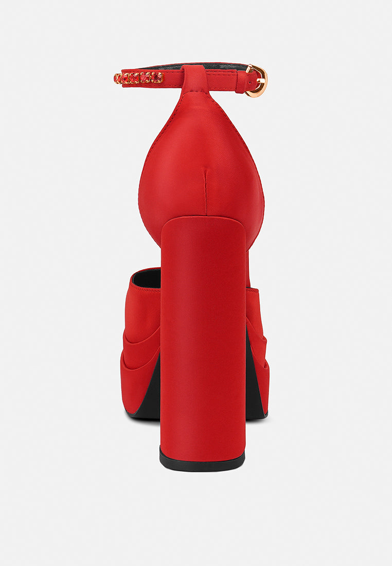 MARTINI Red Sky High Platform Sandals
