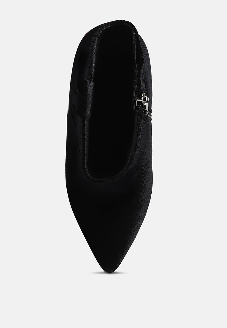 NAT-LOVE Black Velvet Cow Girl boot