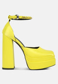 MARTINI Yellow Sky High Platform Sandals