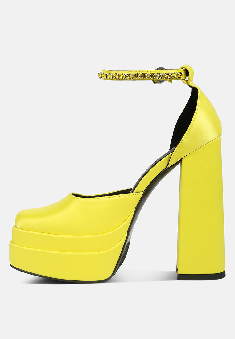 MARTINI Yellow Sky High Platform Sandals