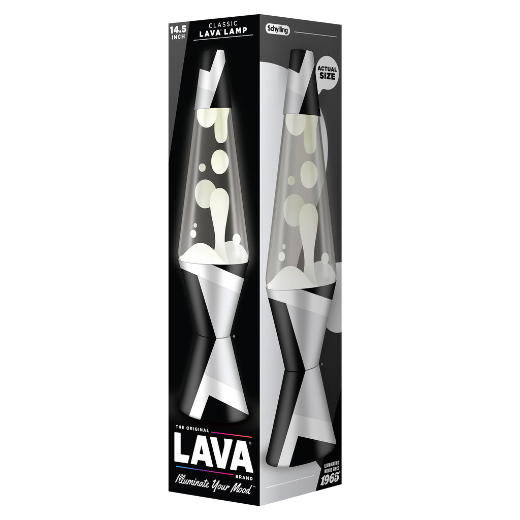 14.5" Lava Lamp  Polygonal White Tone