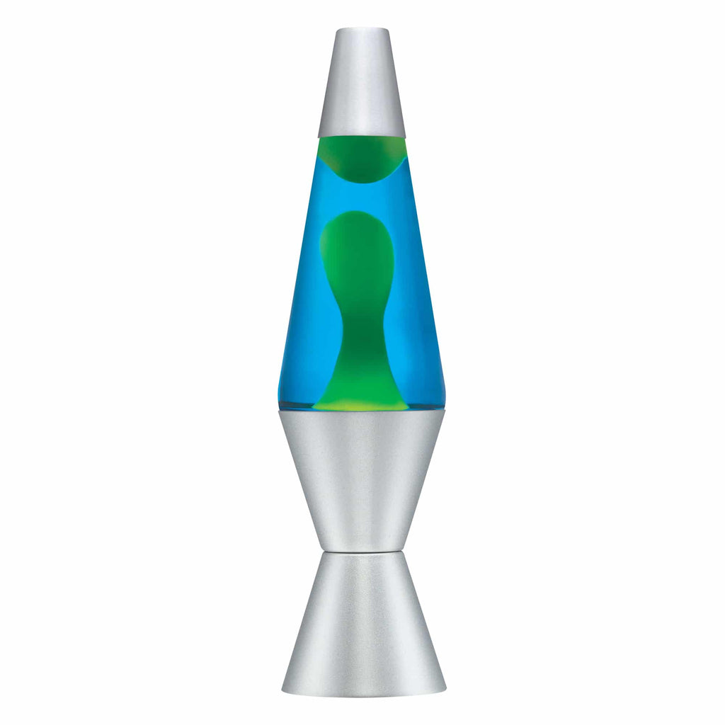 14.5'' LAVA Lamp - Yellow/Blue/Silver