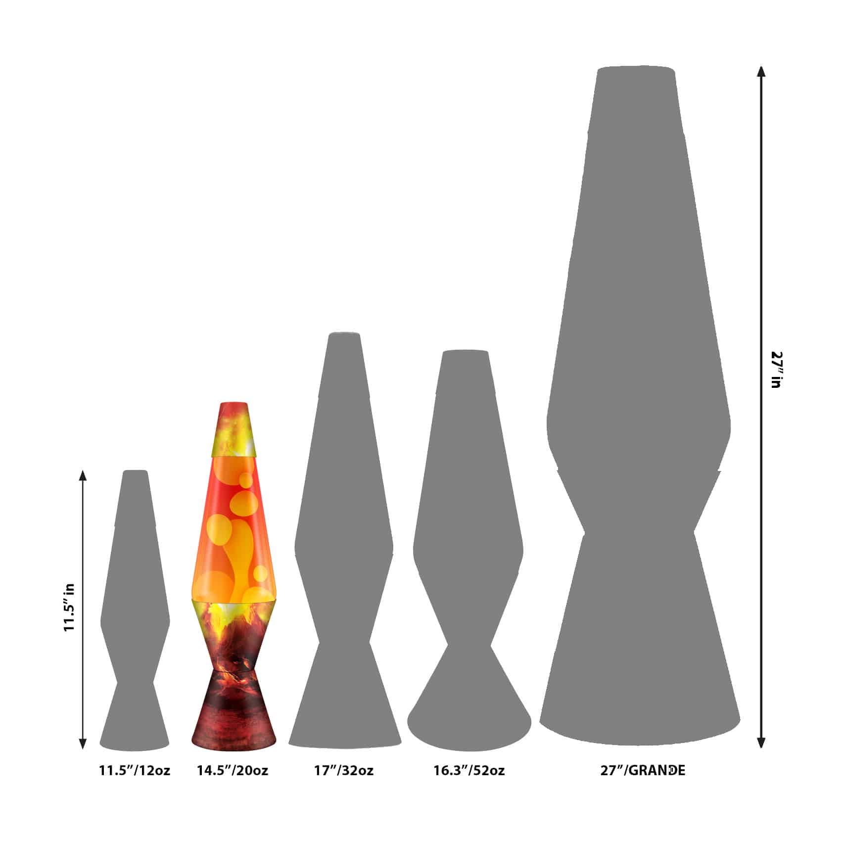 14.5'' LAVA Erupting Crater